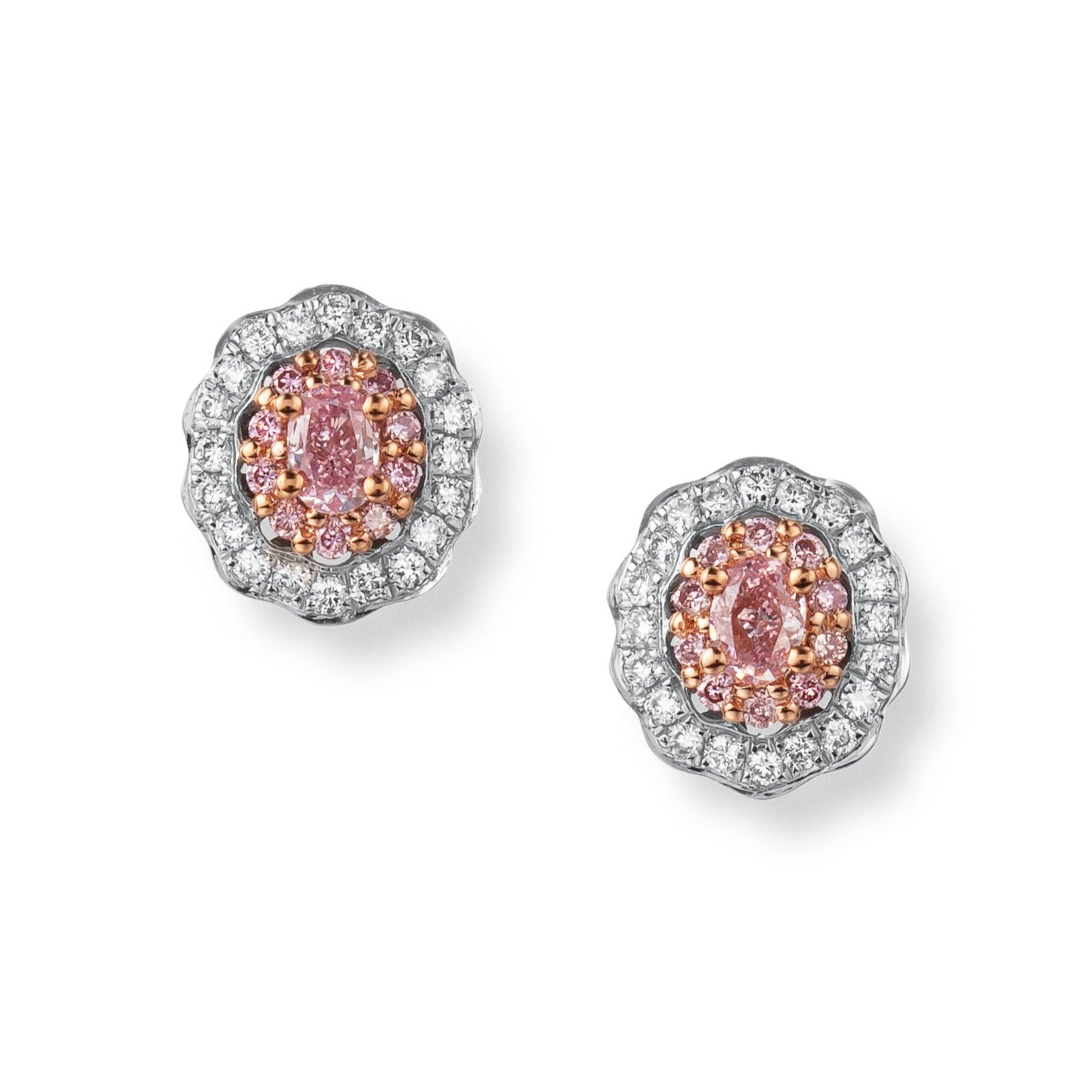 ピンクダイヤモンド|ピアス|K18WG|3143-PRS– Arte Rouge