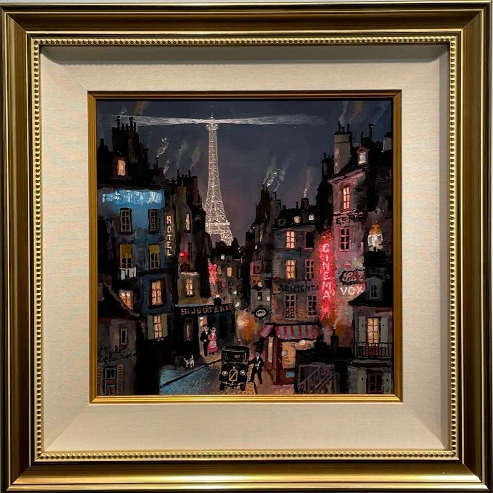 ミッシェル・ドラクロワのアクリル画がアトリエから届きました