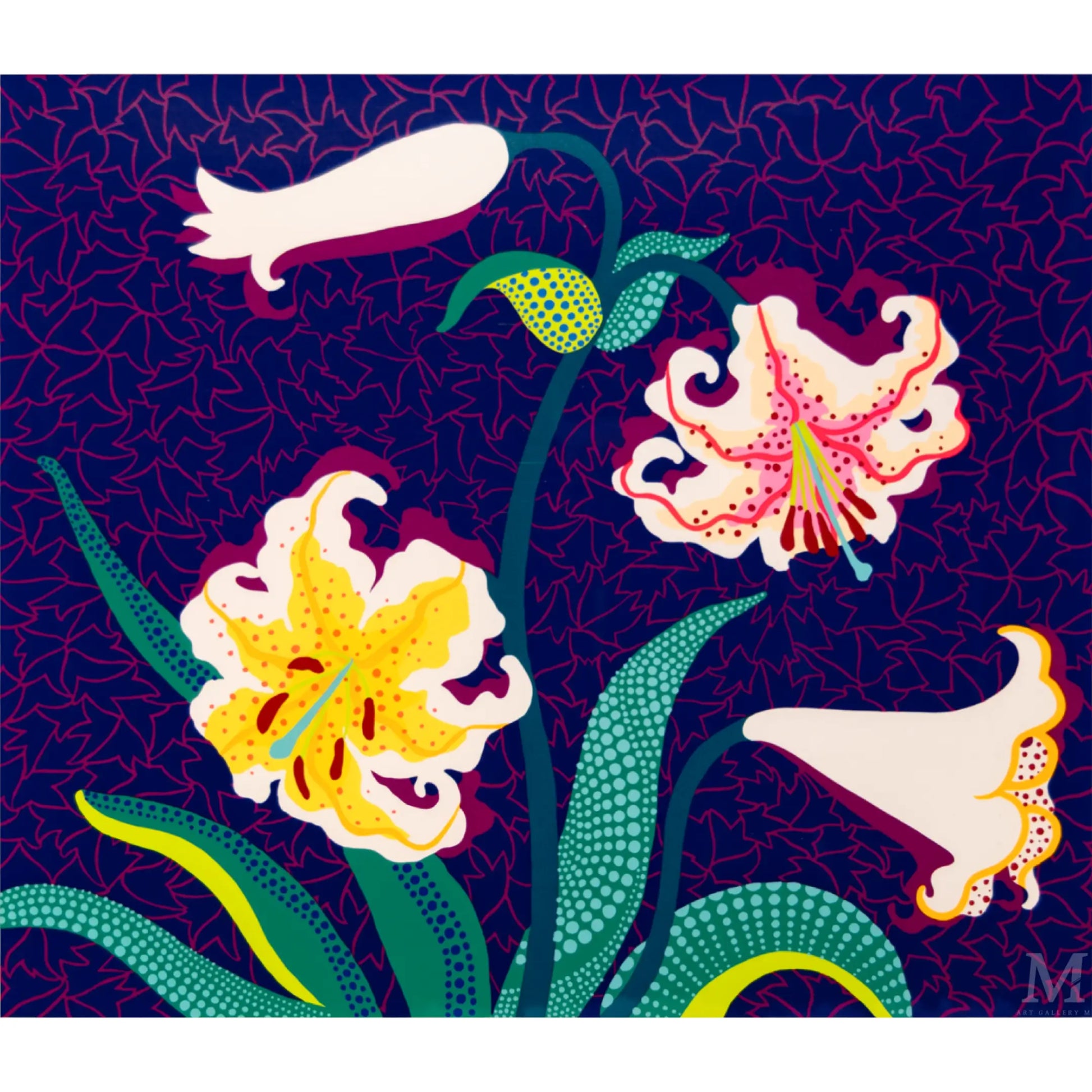 草間彌生 (Yayoi Kusama)｢百合」ART GALLERY M