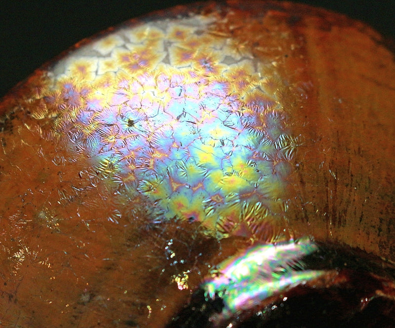 25423 木村盛和 (エメラルド釉窯変結晶ぐいのみ(九十寿)) KIMURA