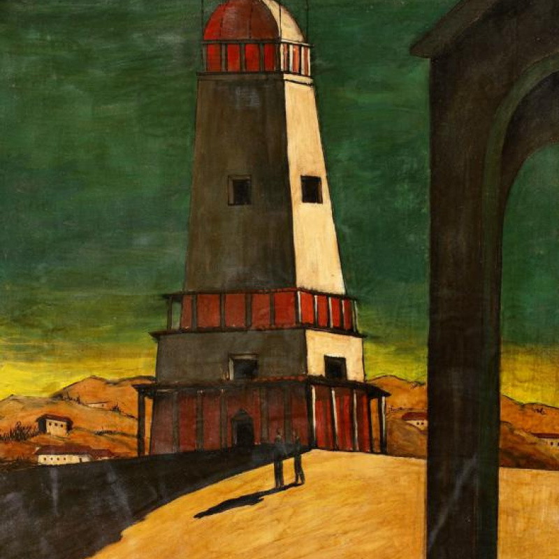 Giorgio de Chirico Place d'Italie (le Souvenir de l'Italie), 1925