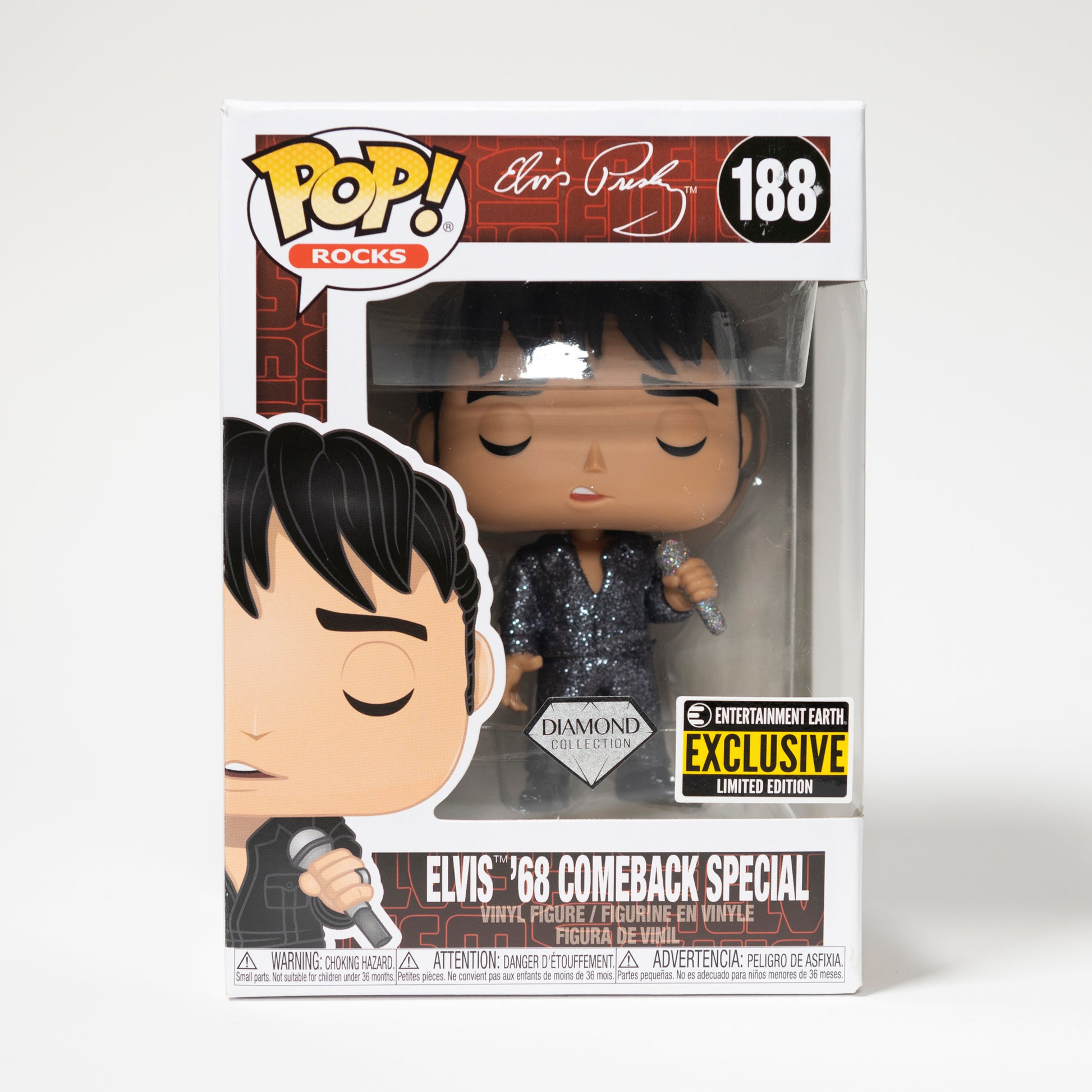 Funko Pop 188 Elvis '68 Comeback Special Entertainment Earth