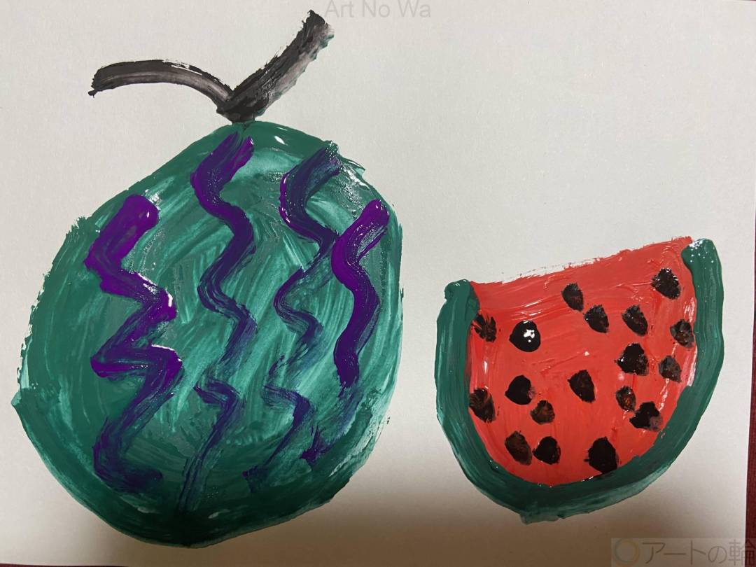 冷えたスイカ | アートの輪