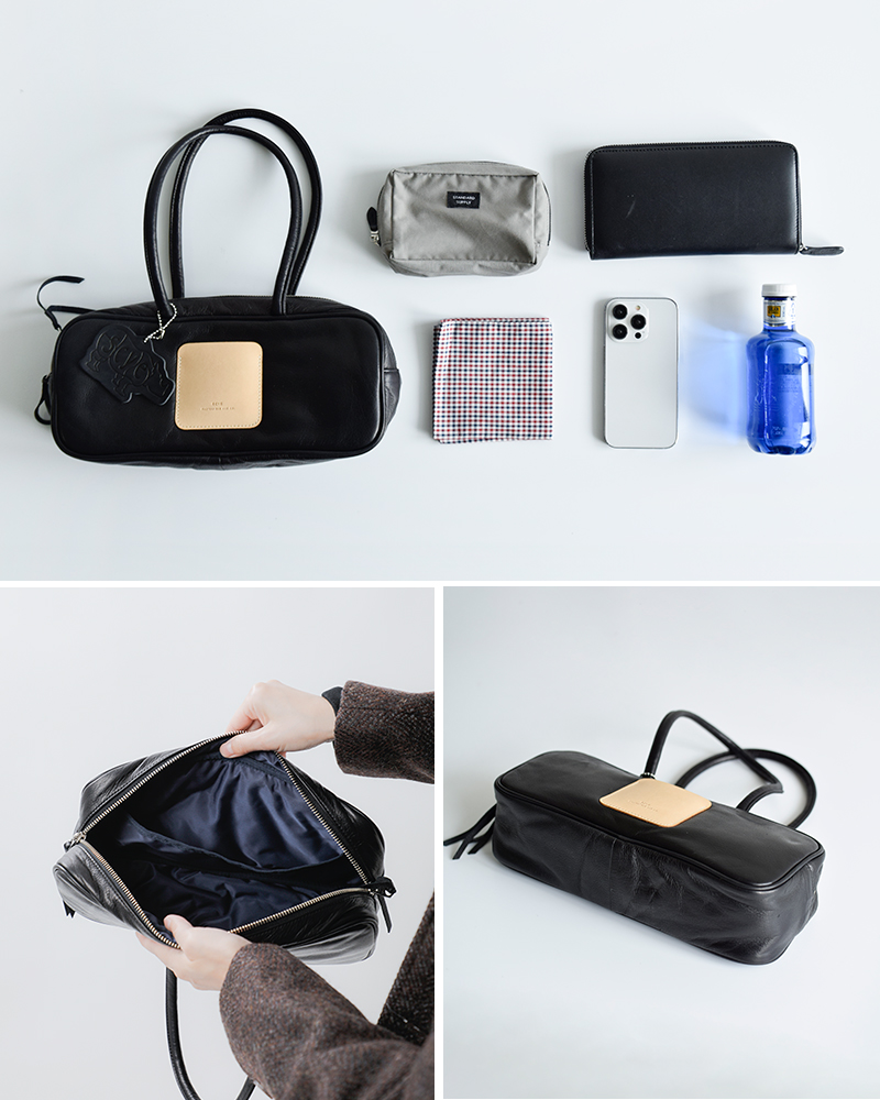 Scye サイ ソフトレザーパファー ミニボストンバッグ “Soft Leather