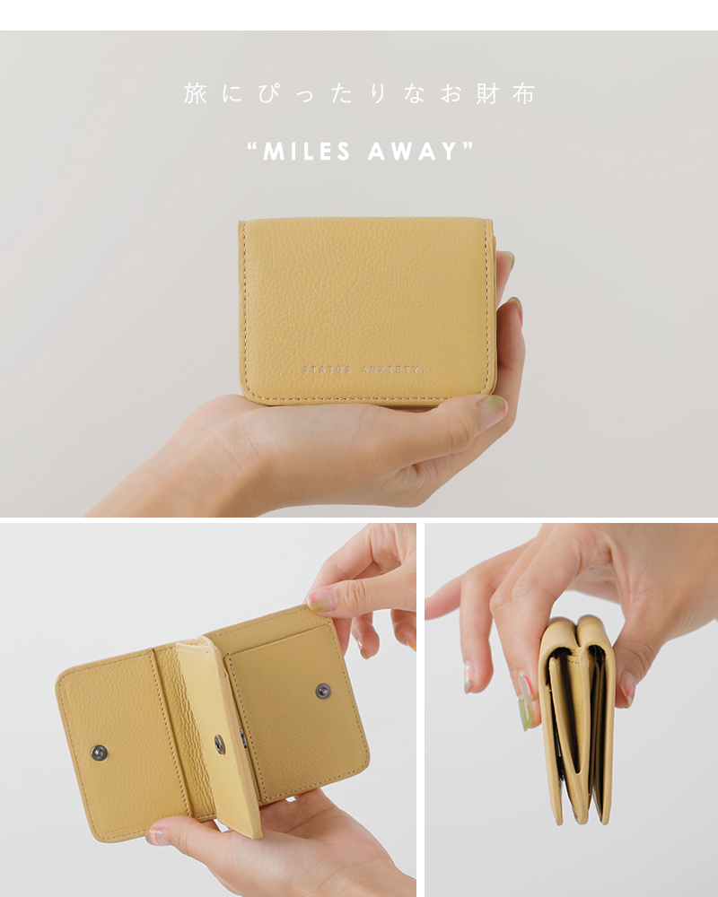 STATUS ANXIETY ステータスアングザエティー カウレザー ウォレット