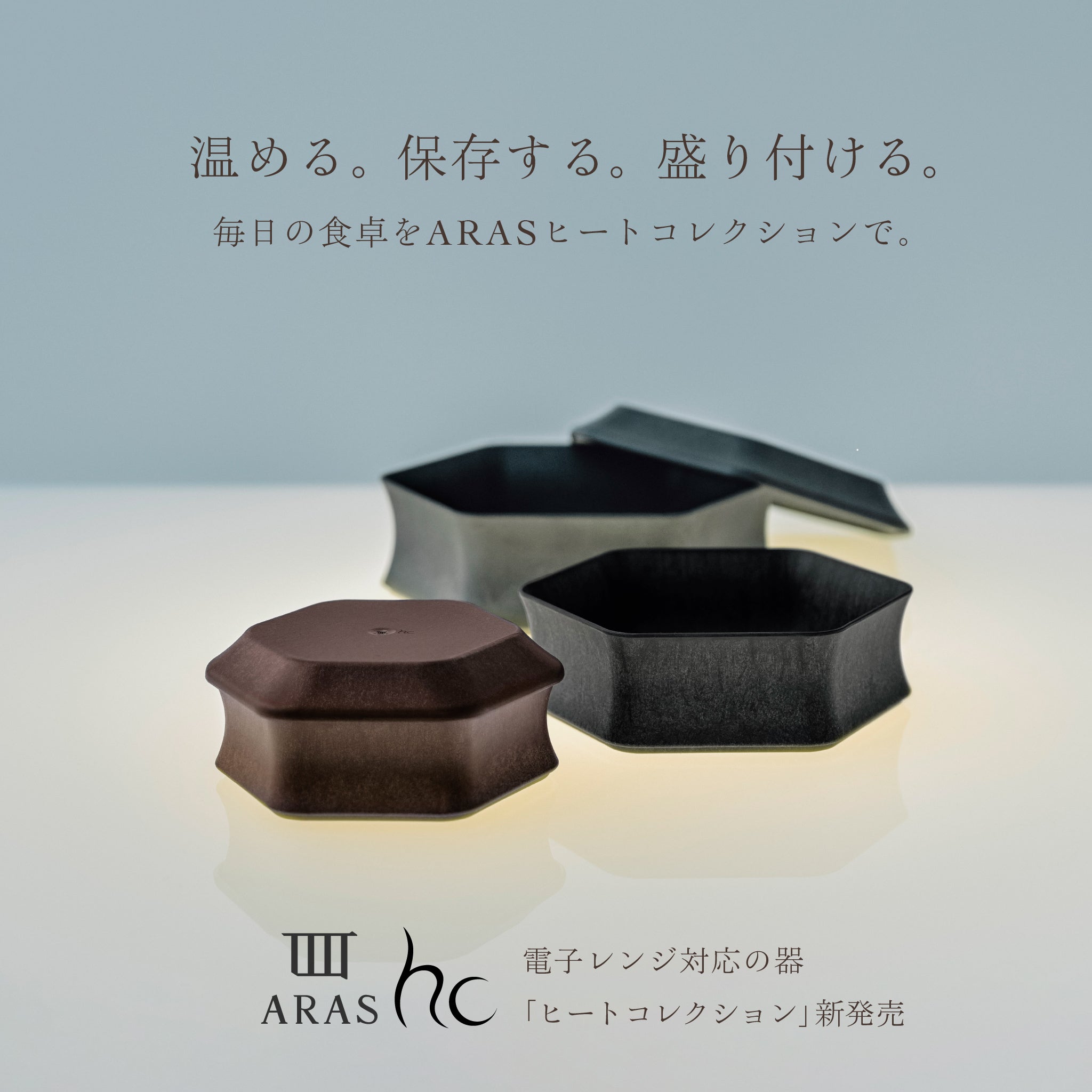 電子レンジ対応の「平皿ロッカク小」