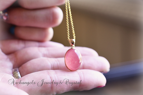 アルゼンチン産インカローズ・18Kペンダント