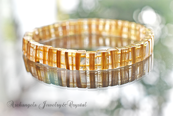 Golden Power Bangle」 -最強の力を- ルチルクォーツ8mm・バングル