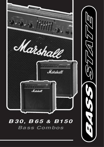 Marshall Amplification BASS STATE B 65 user manual : Free Download