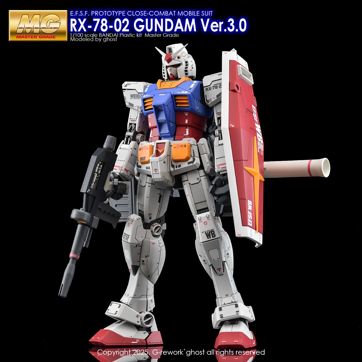 G-Rework Decal - MG RX-78-2 Gundam Ver.3.0 Use - Argama Hobby