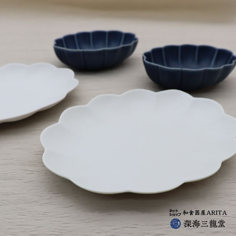 雲形プレート / スノー［有田焼 金善窯］ - 和食器屋 ARITA