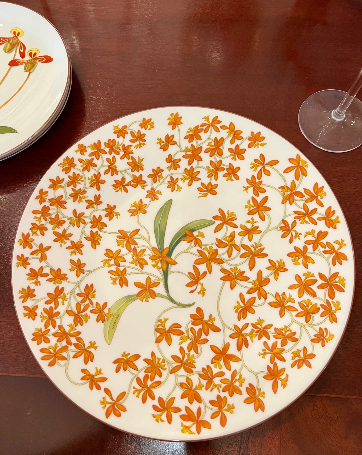 Hermes Jardin des Orchidees Porcelain Dinnerware - Ark Antiques