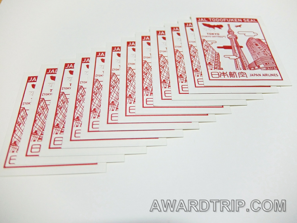 JAL都道府県シール（JAL TODOFUKEN SEAL）を全種集めた時のご褒美