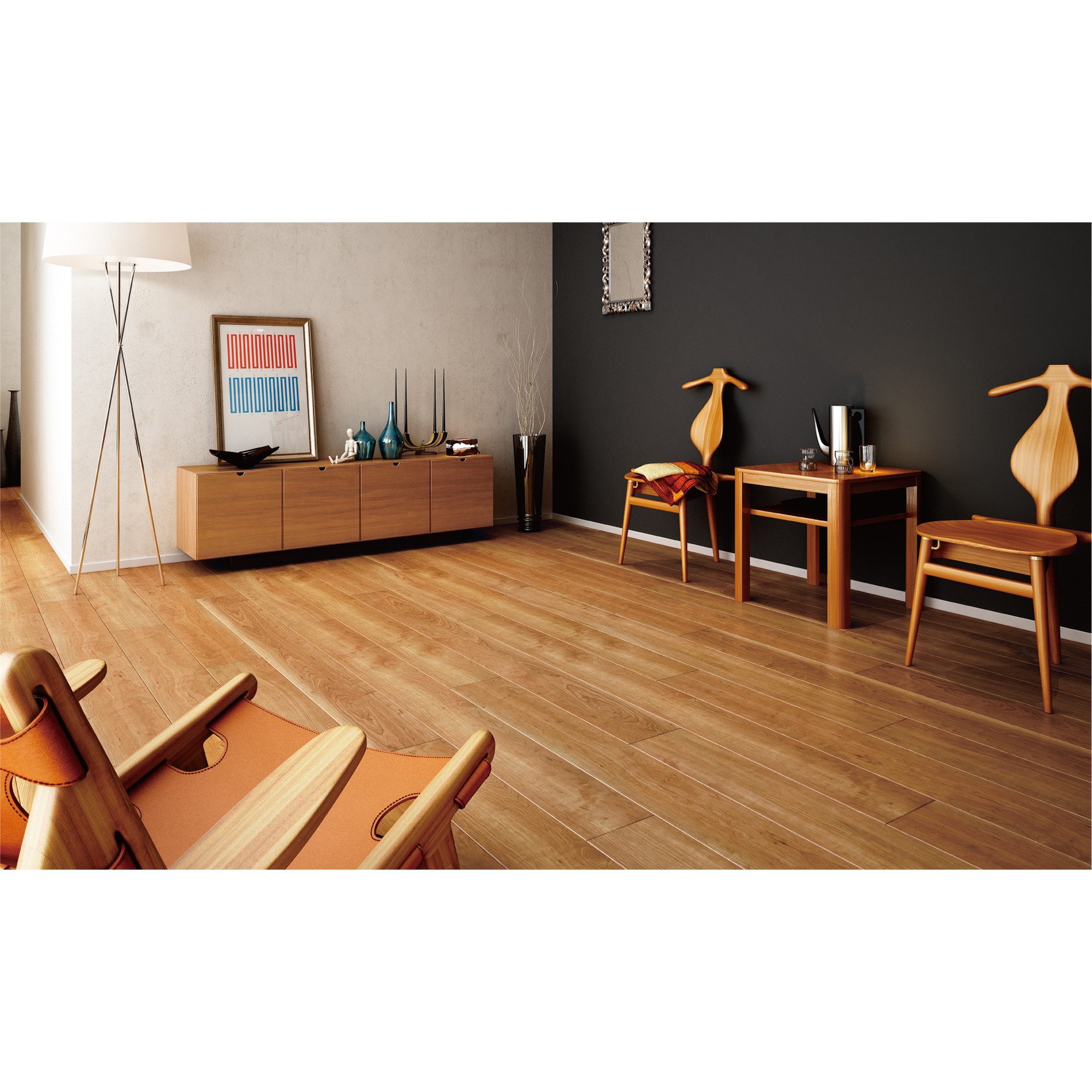 YN7701-13 トリニティ チェリー柄 特殊加工化粧シート床材 DAIKEN（大