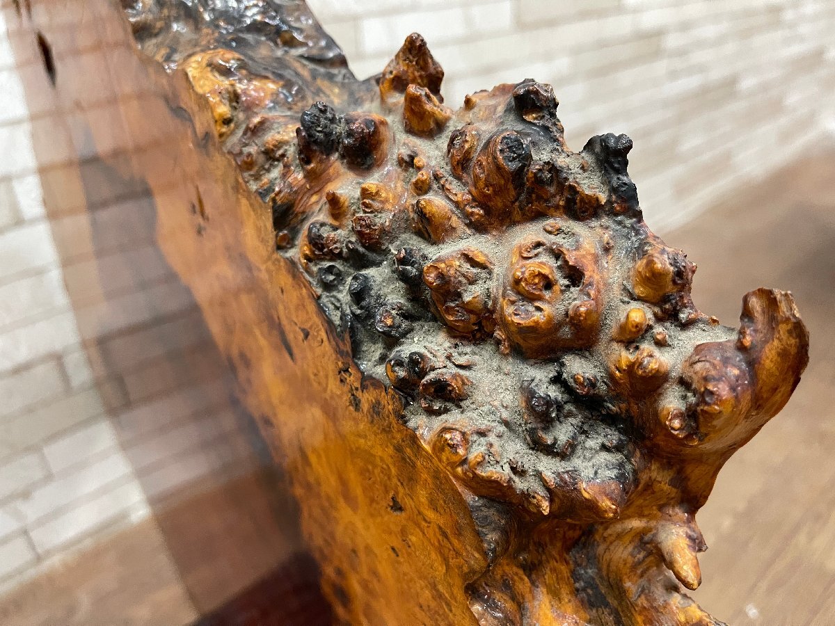 希少 花梨 瘤 コブ 瘤杢 玉杢 泡杢 輪切り 一枚板 天然木 衝立