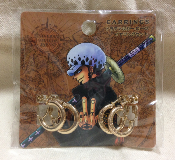 USJトラファルガー ロー イヤリング 新品 ワンピース コスプレ(ONE