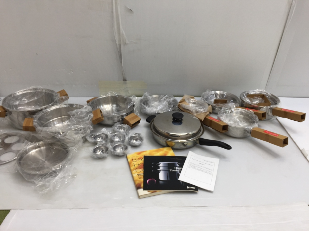 ほぼ未使用 セット売り アムウェイ クィーン クック 21ピースセット 鍋