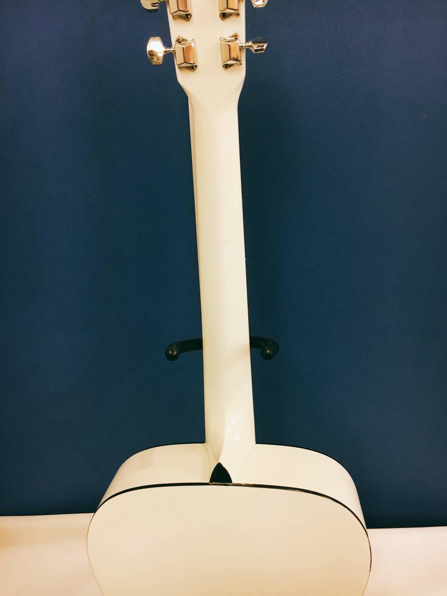 Three S】 F-180W アコースティックギター 白 ホワイト 鈴木バイオリン
