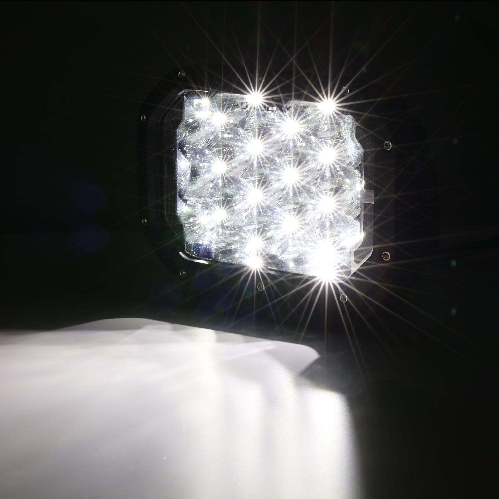 Auxbeam® 7x5 Inch Rectangle LED Pods White Spot LED Driving Lights