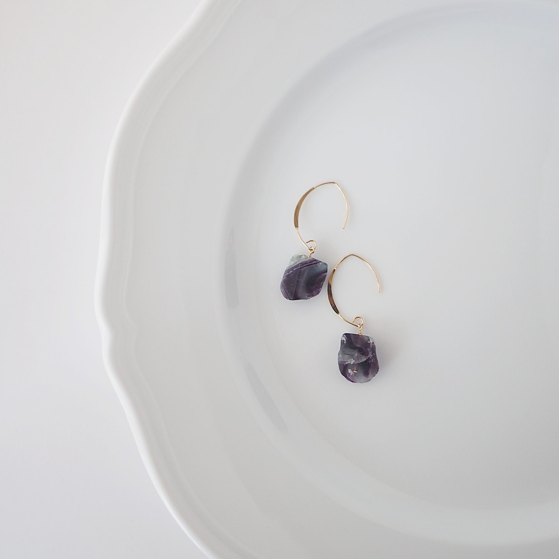 フローライトピアス | atelier045