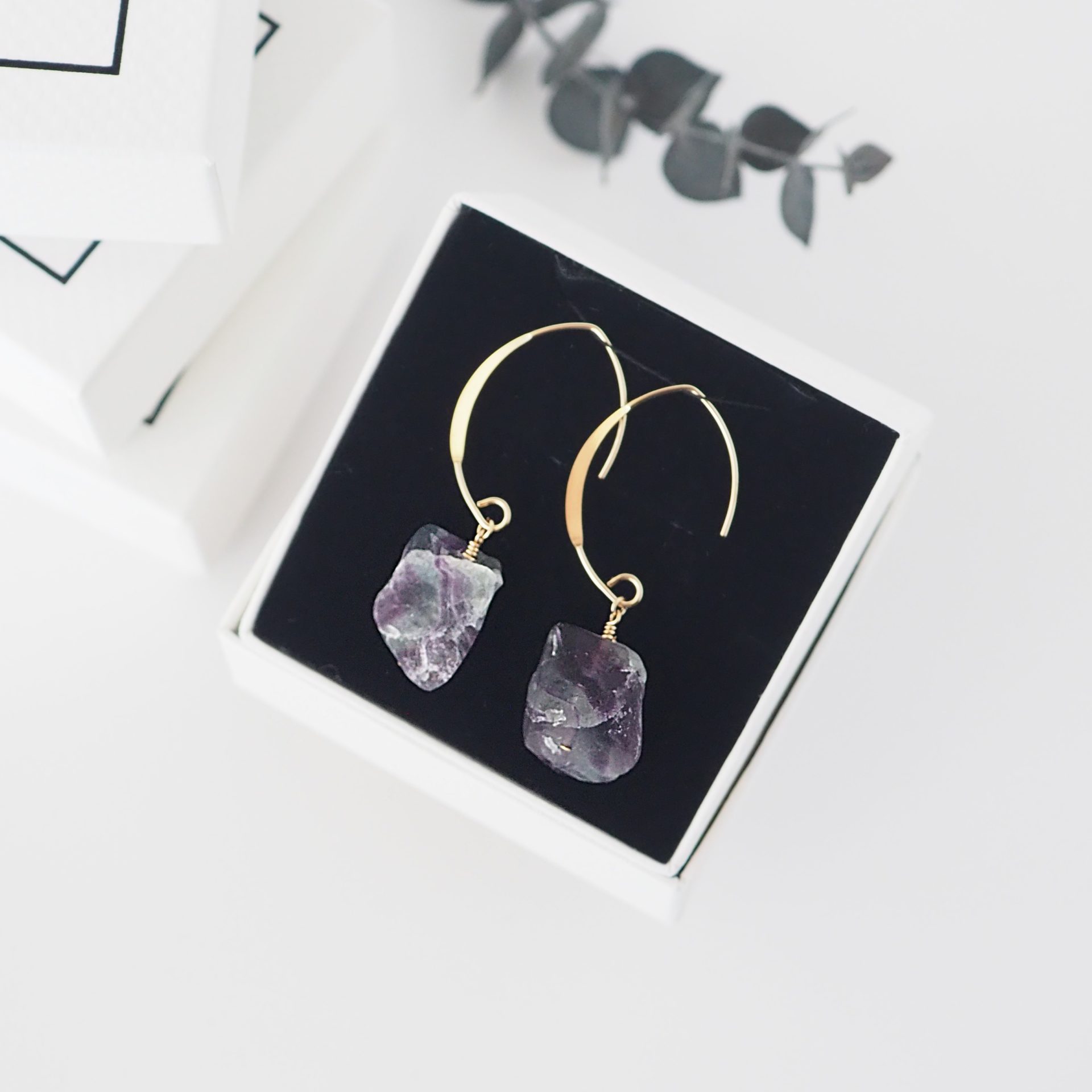 フローライトピアス | atelier045