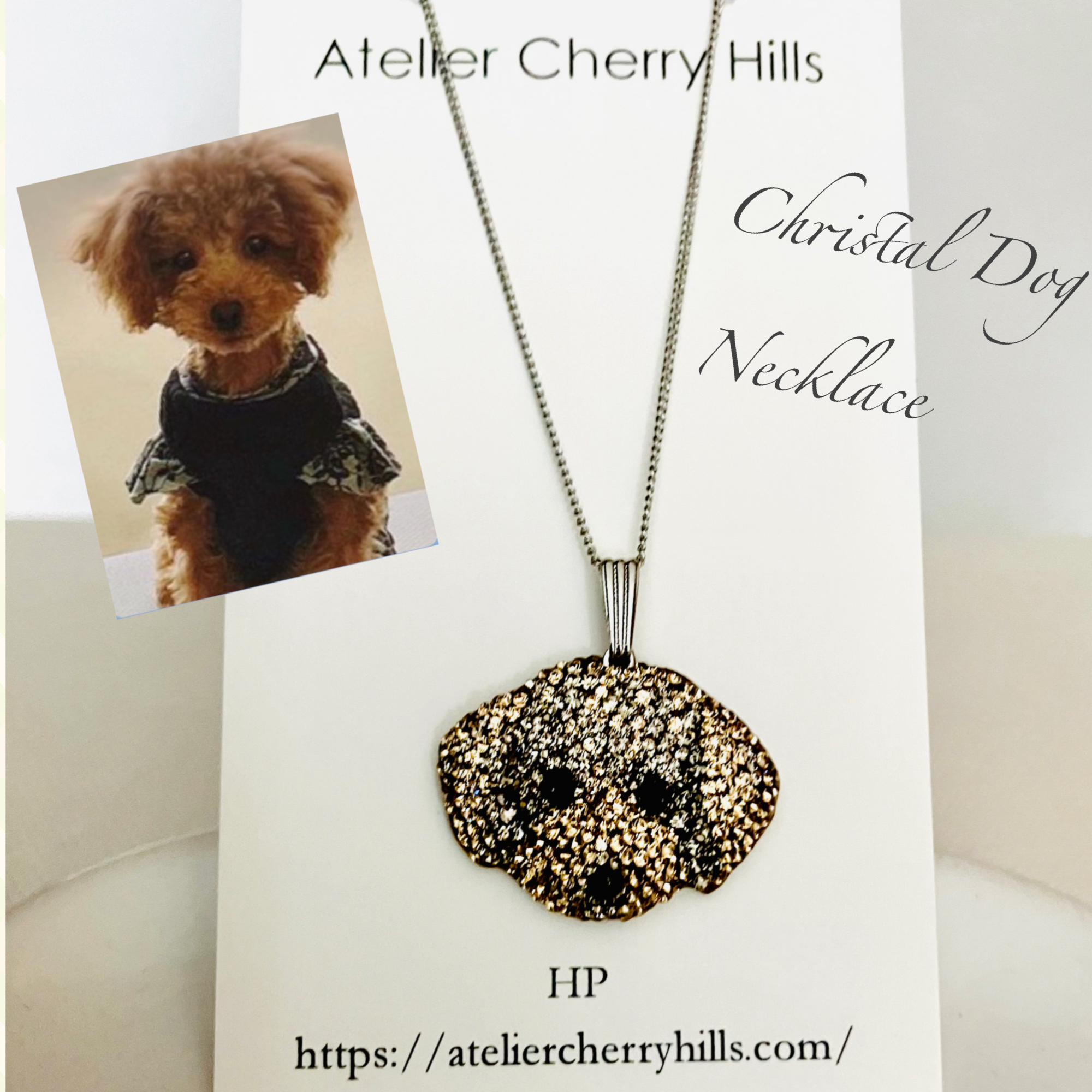 オーダーメイド・クリスタルドッグシリーズ】ドッグネックレス