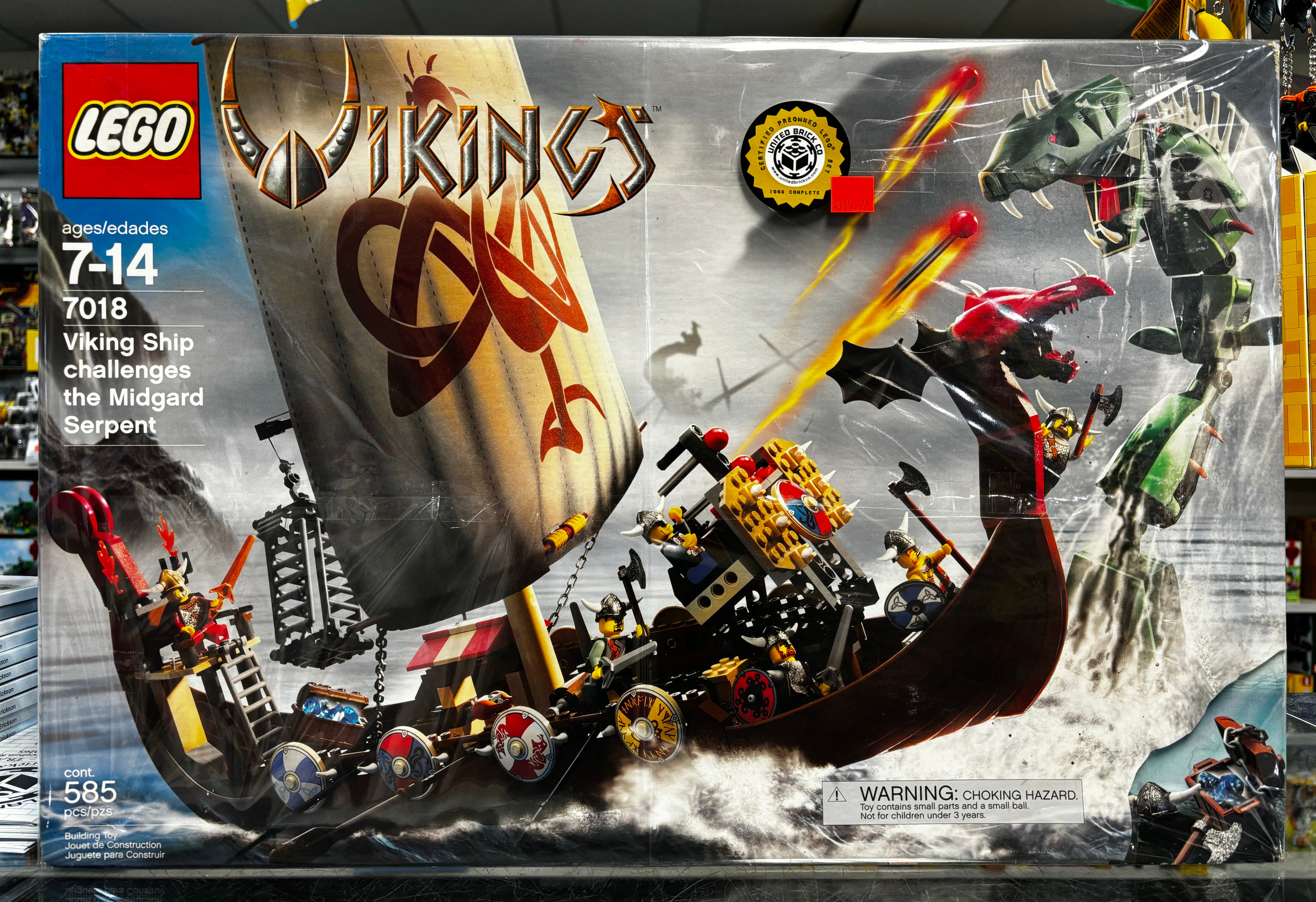 Viking Ship challenges the Midgard Serpent, 7018 – United Brick Co®