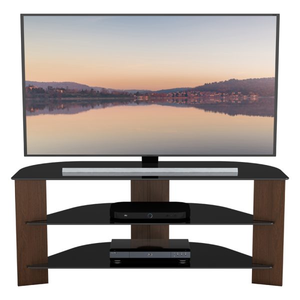 FS1100VARWB-A: Varano 43.3in Corner TV Stand (Walnut) - AVF Group