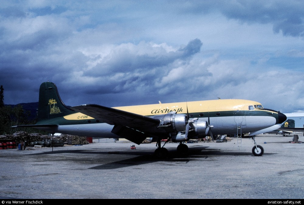 Accident Douglas DC-4 (C-54A-15-DC) C-FGNI, Wednesday 14 August 1996
