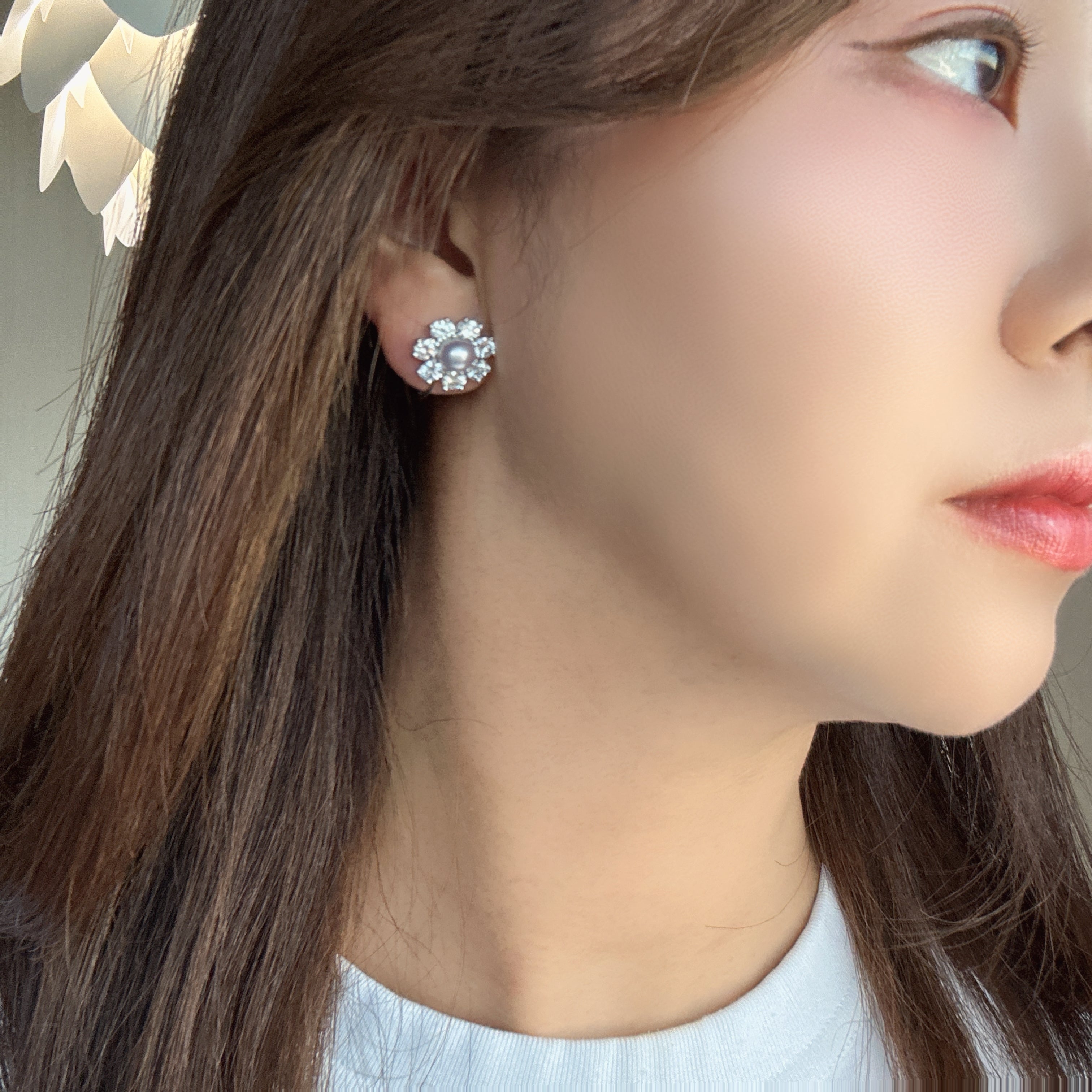 ジュリア］ピアス あこや真珠6mm ダイヤ – AYAKO SAKURAI（櫻井 彩子