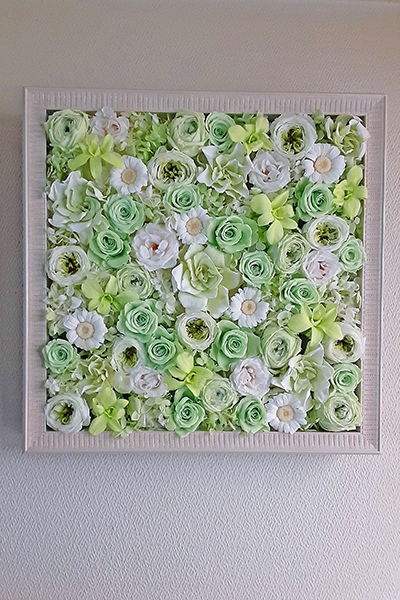 新築開業開店お祝い花ギフト 額 フレームアレンジ プリザーブド