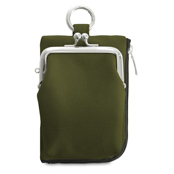 在庫商品】縦型がま口キーコインケース【Sarei コーデュラ(R) re/cor