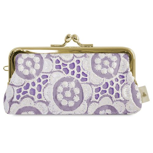 在庫商品】鏡付きがま口リップケース【ポリッシュレース】 [M便 1/4