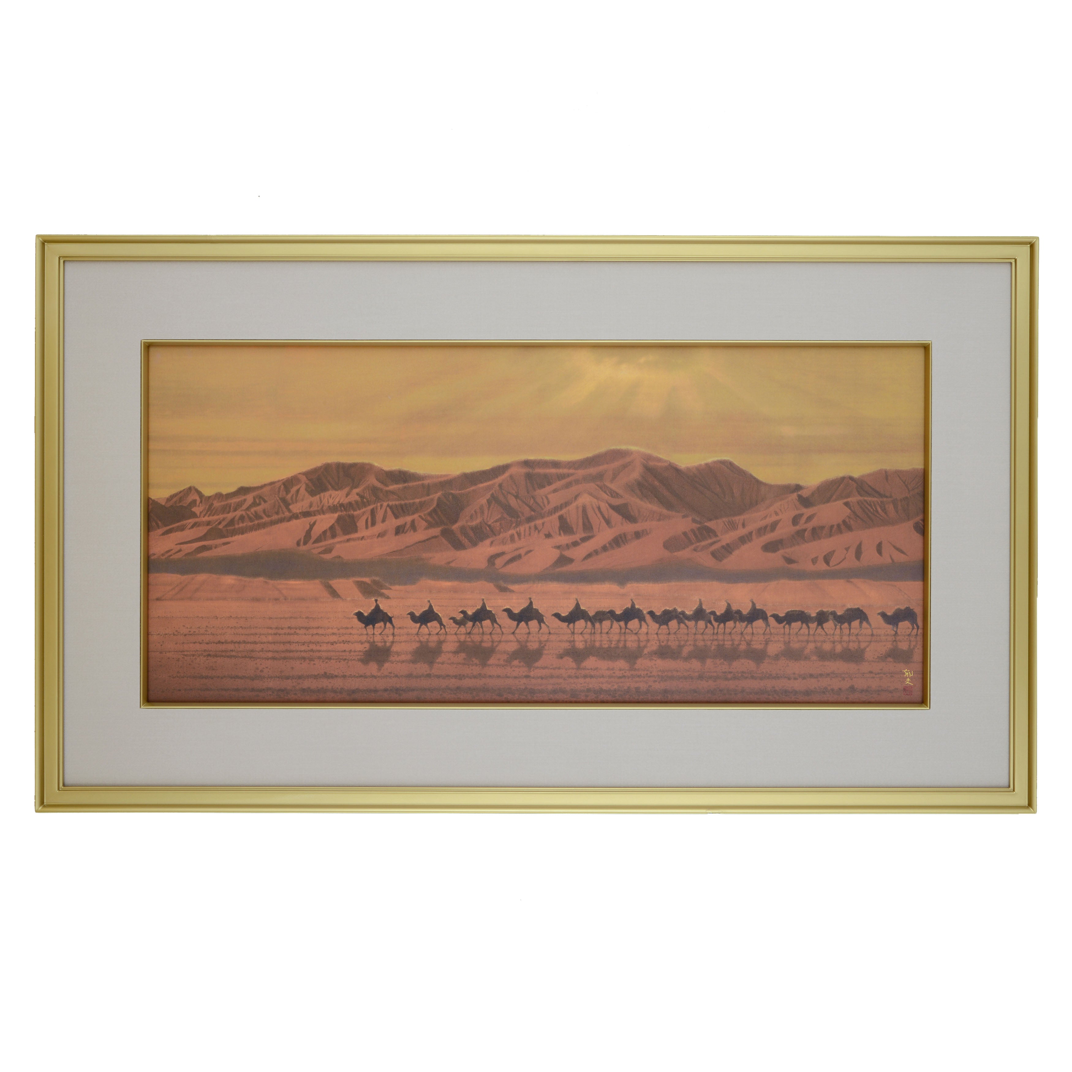 本格復刻画 日本画 絲綢之路天空（しちゅうのみちてんくう）平山郁夫