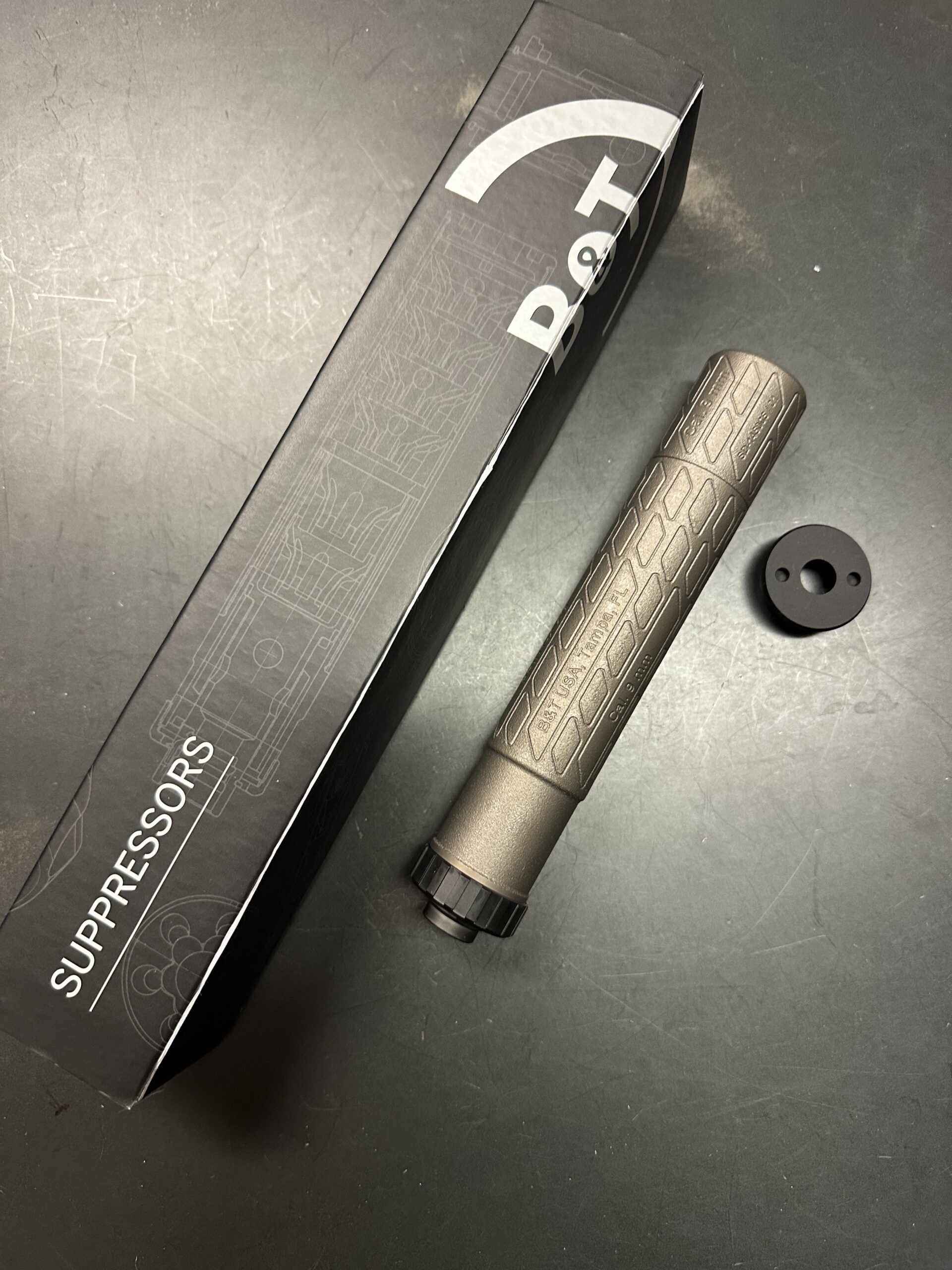 B&T SD-Impuls-OLS-M – Modular 9mm, two stage Titanium (PRINT-X