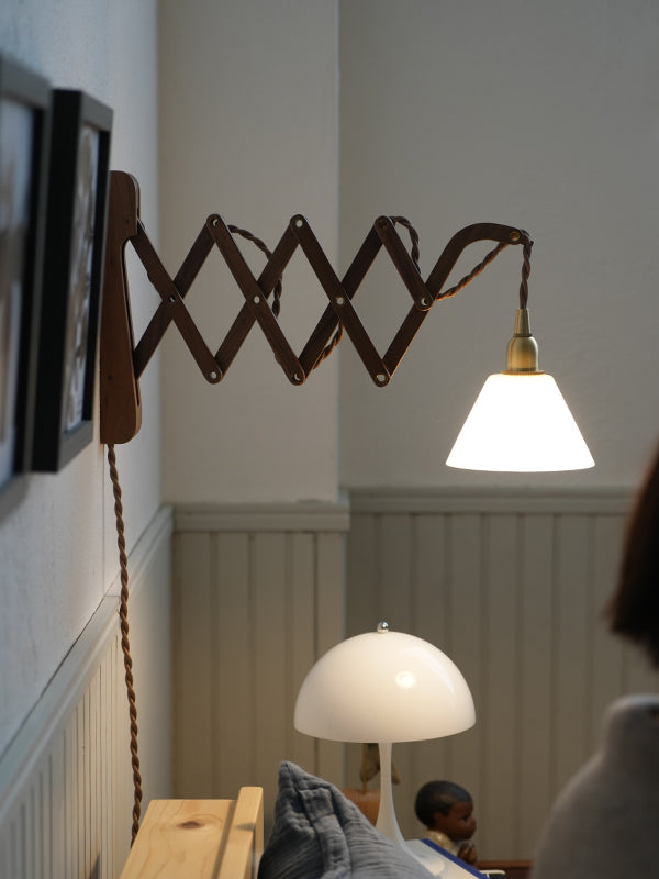 Wood Bracket SCISSOR WALNUT | AXCIS ONLINE