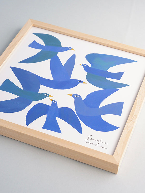 アートフレーム L ナチュラル イオクサツキ 青い鳥 | AXCIS ONLINE