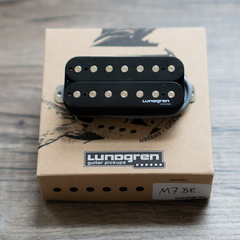 Lundgren M7 Bridge 7-String Humbucker Pickup - Black | Axe Palace