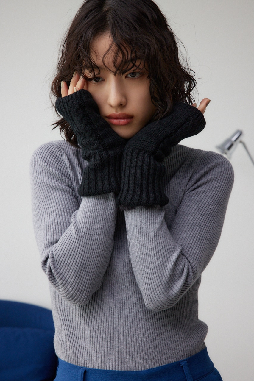 ニットハンドウォーマー｜WOMEN｜250HAB56-383K｜AZUL BY MOUSSY