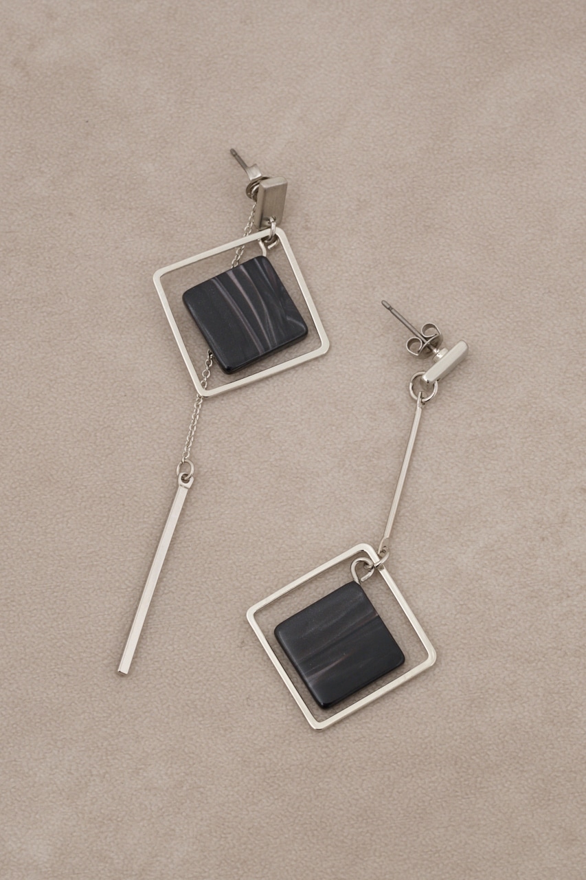 アクリル×メタルアシンメトリーピアス｜WOMEN｜250HAC56-362K