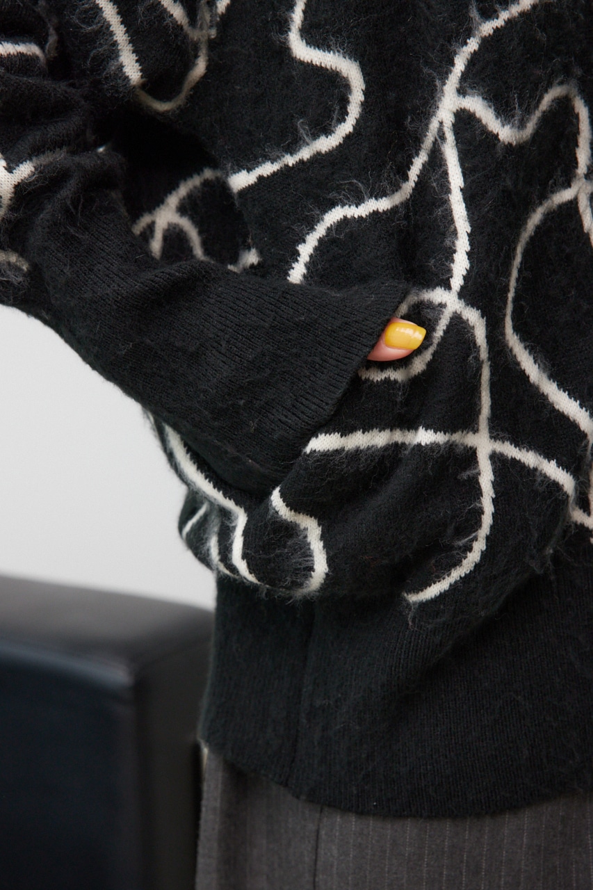 ライン柄ニットカーディガン｜WOMEN｜250HAF70-235G｜AZUL BY MOUSSY