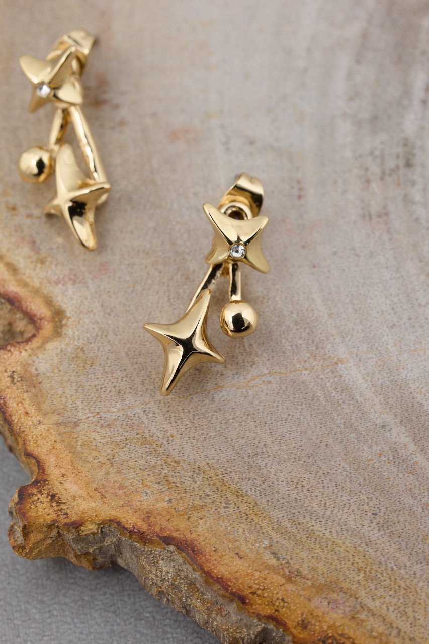 ダイヤシェイプドレイヤードピアス｜WOMEN｜250HAT56-415K｜AZUL BY