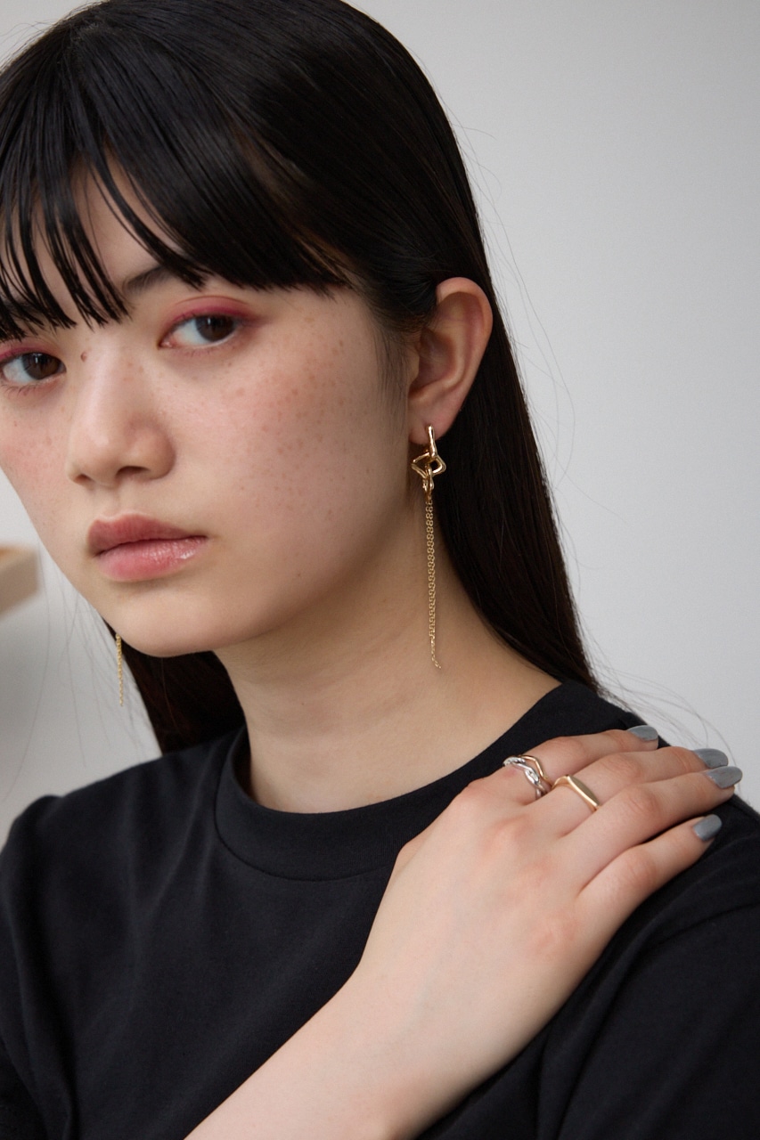 スクエアチェーンピアス｜WOMEN｜250HSB56-210D｜AZUL BY MOUSSY