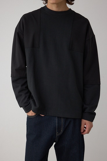 クロスパネルスウェット｜MEN｜251IAB80-0201｜AZUL BY MOUSSY