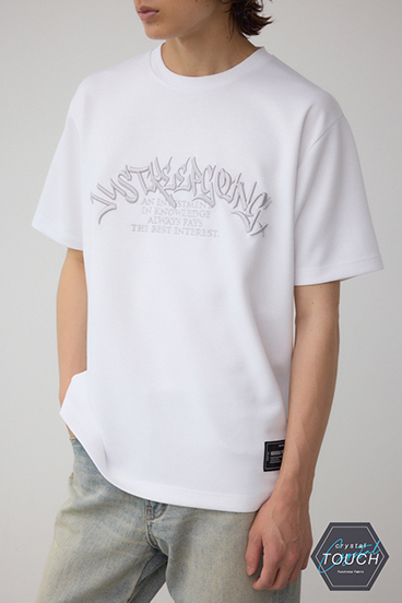 C/TエンブロイダリーステッチTシャツ｜MEN｜251IST90-0081｜AZUL BY