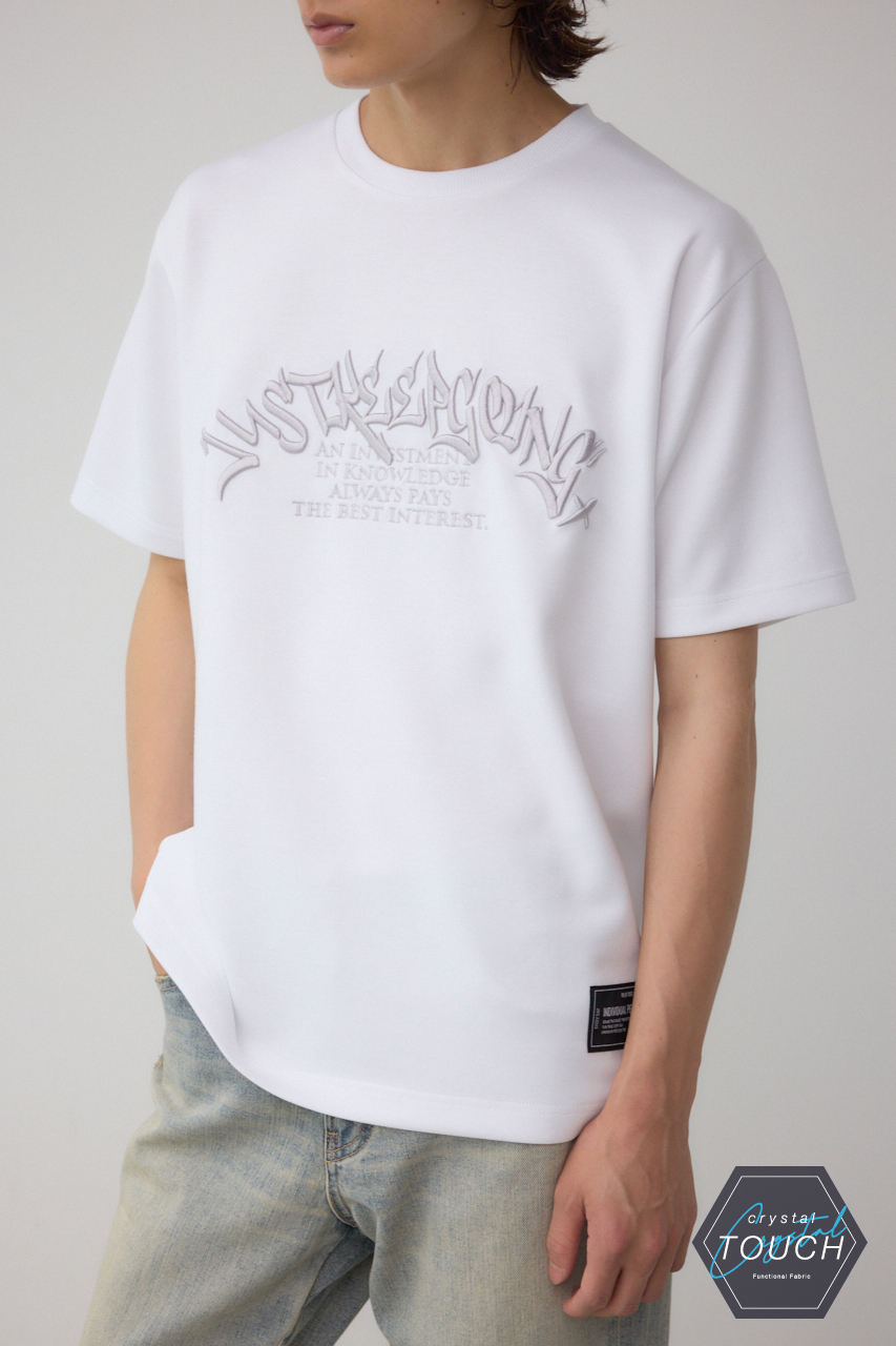 C/TエンブロイダリーステッチTシャツ｜MEN｜251IST90-0081｜AZUL BY