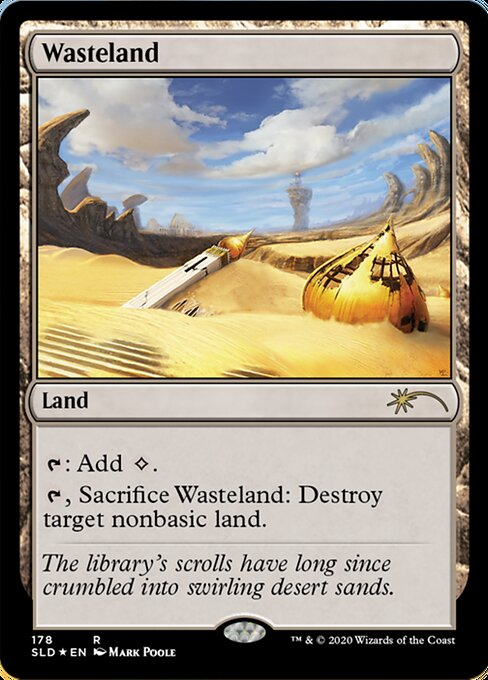 不毛の大地⁄Wasteland ジャッジ褒賞 FOIL その4 MTG 不毛の大地 MTG 不毛