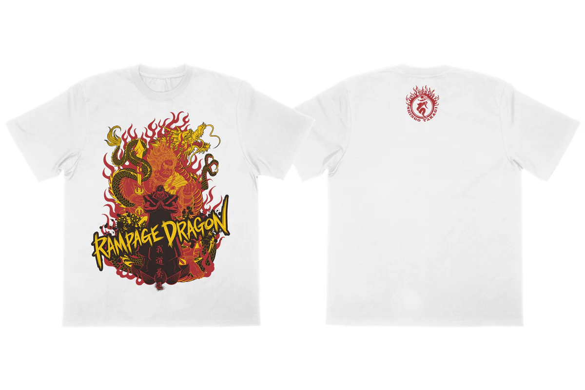 鷹木信悟「不動龍」Tシャツ（ホワイト） – プロレス専門店バックドロップ