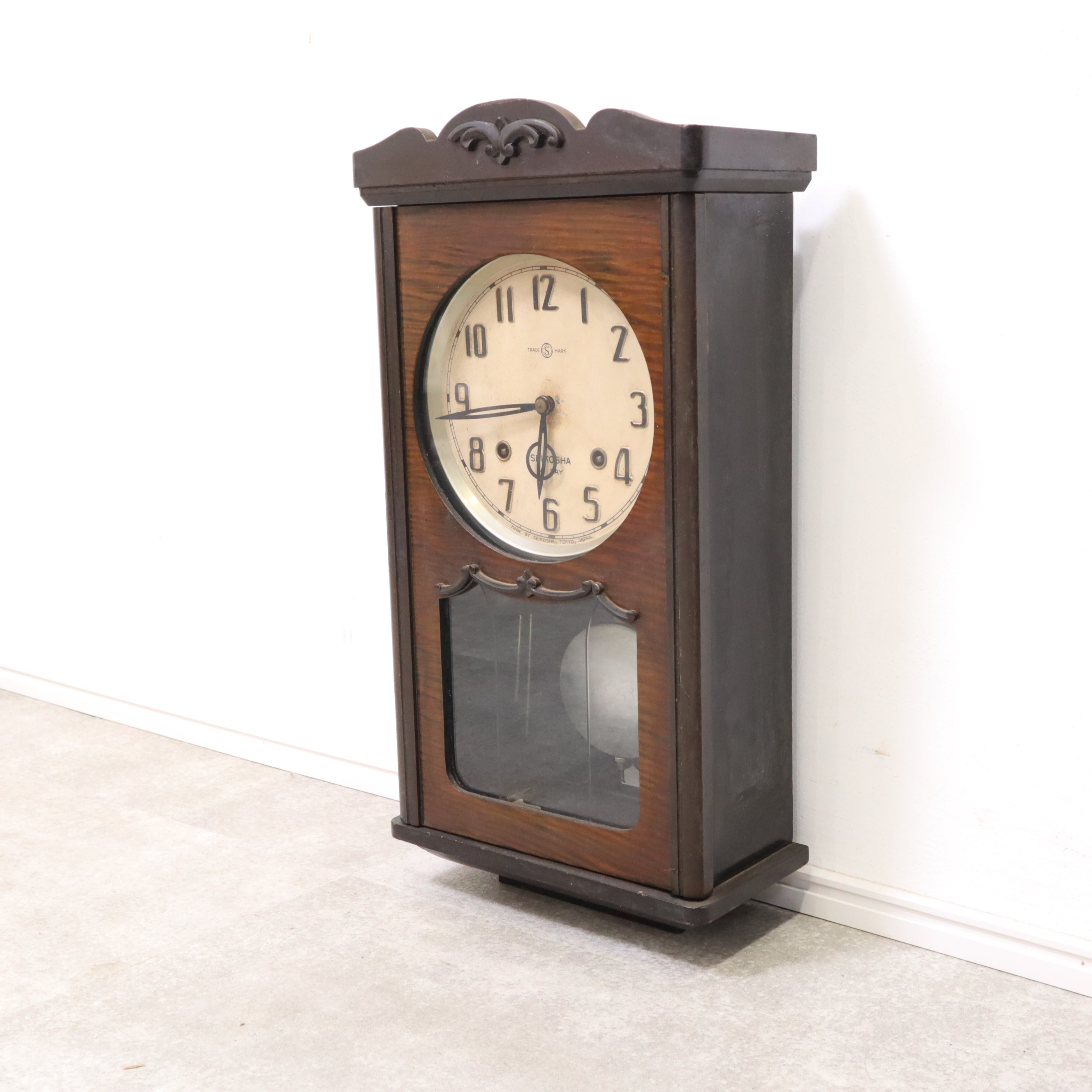 ヴィンテージ ボンボン時計 壁掛け時計 ディスプレイ 昭和レトロ 精工