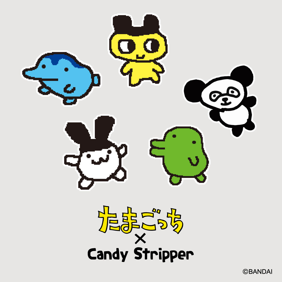 たまごっち×CANDY STRIPPER】まめっち BORDER KNIT | たまごっち